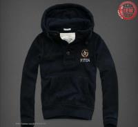 heren abercrombie fitch pullover half-knop koningsblauw Beste Sales etr24874